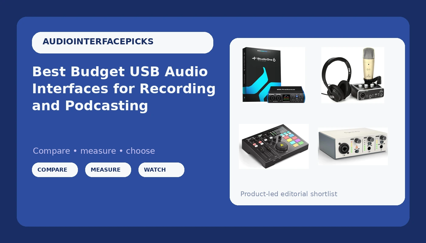 Best Budget USB Audio Interfaces for Recording and Podcasting