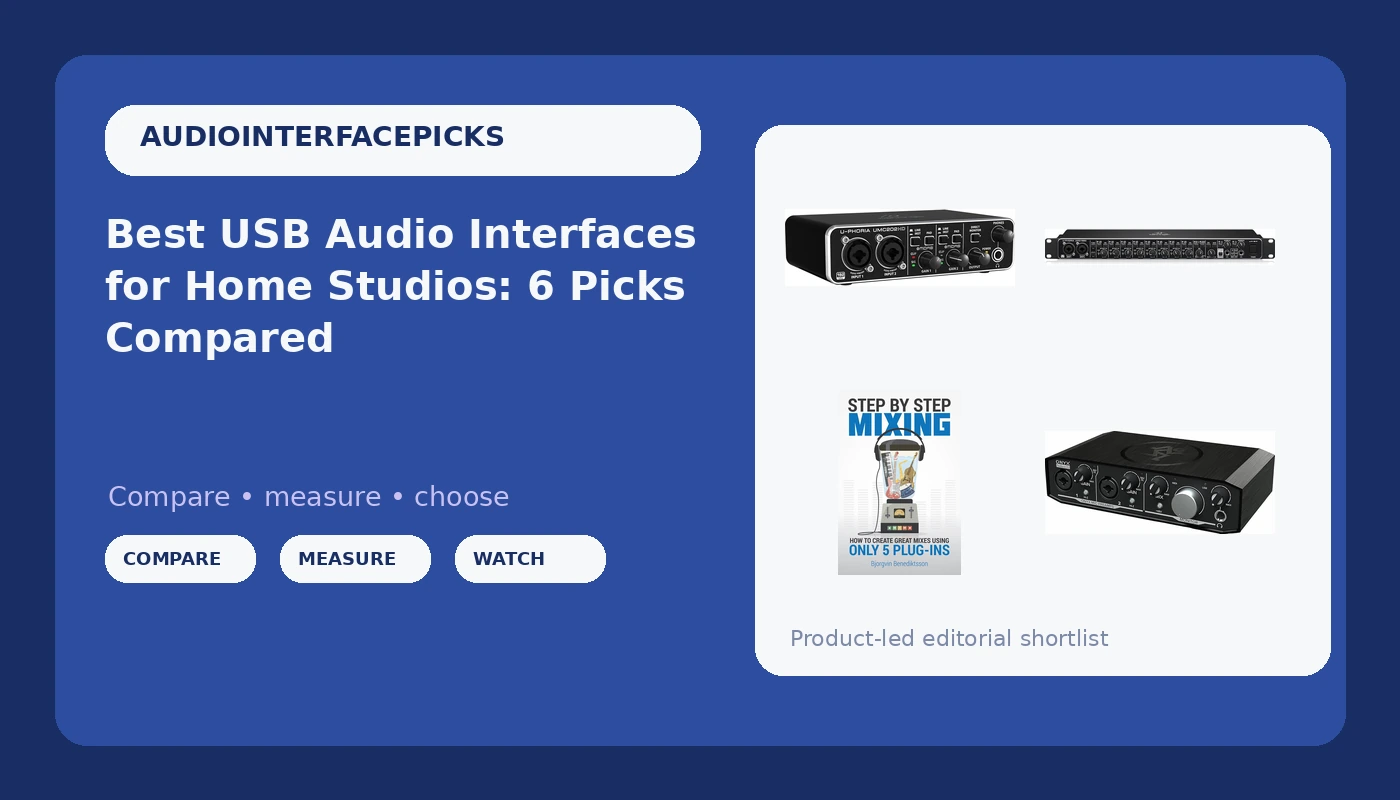 Best USB Audio Interfaces for Home Studios: 6 Picks Compared