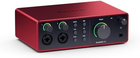 Focusrite Scarlett 4i4 4th Gen USB-C Audio Interface