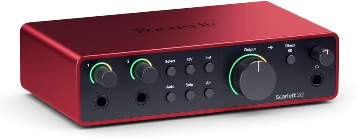 Focusrite Scarlett 2i2 4th Gen (B0C5JRTS3Y)