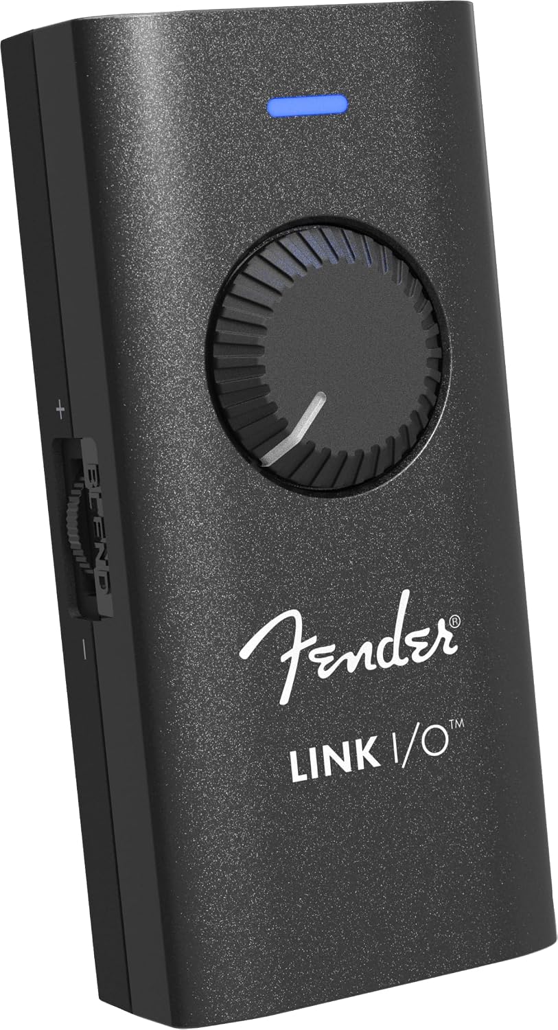 Fender Link I/O Portable USB-C Audio Interface, Fits in Your Pocket, Provides Pristine, Bi-directional Audio over USB connection
