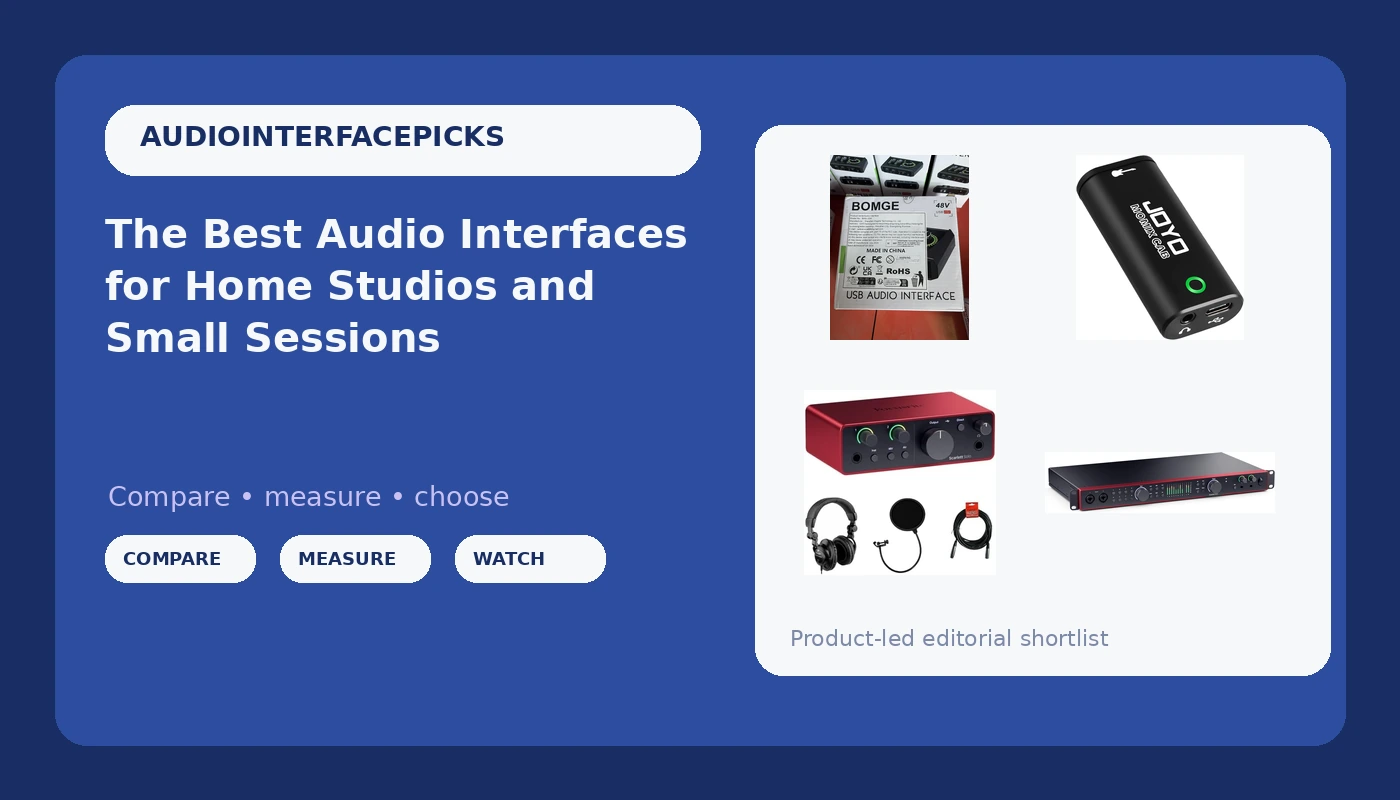 The Best Audio Interfaces for Home Studios and Small Sessions