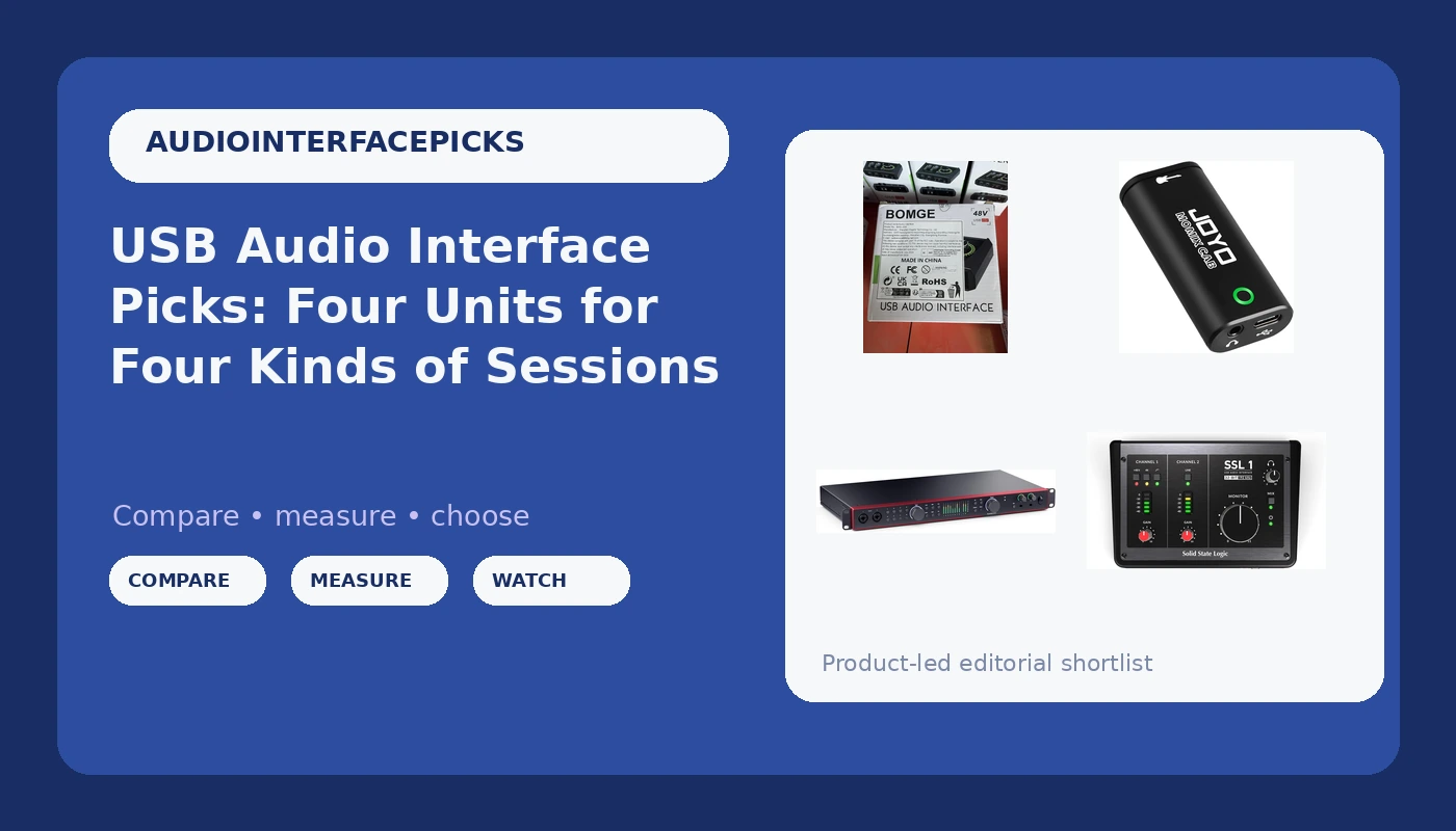 USB Audio Interface Picks: Four Units for Four Kinds of Sessions